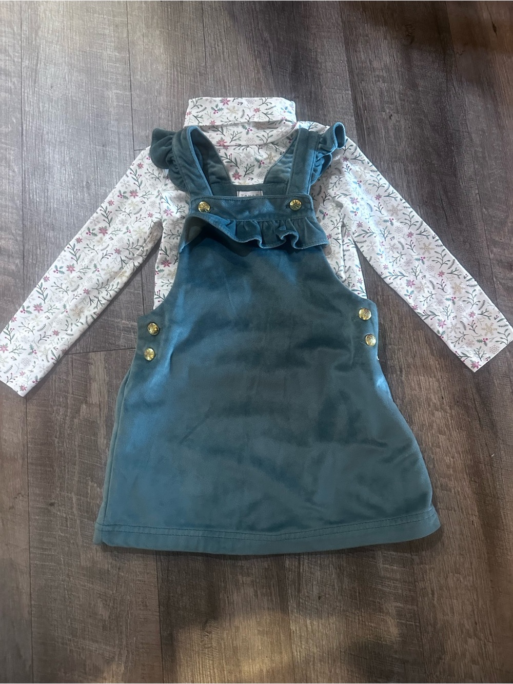 Tahari Girls Teal Green two piece dress
